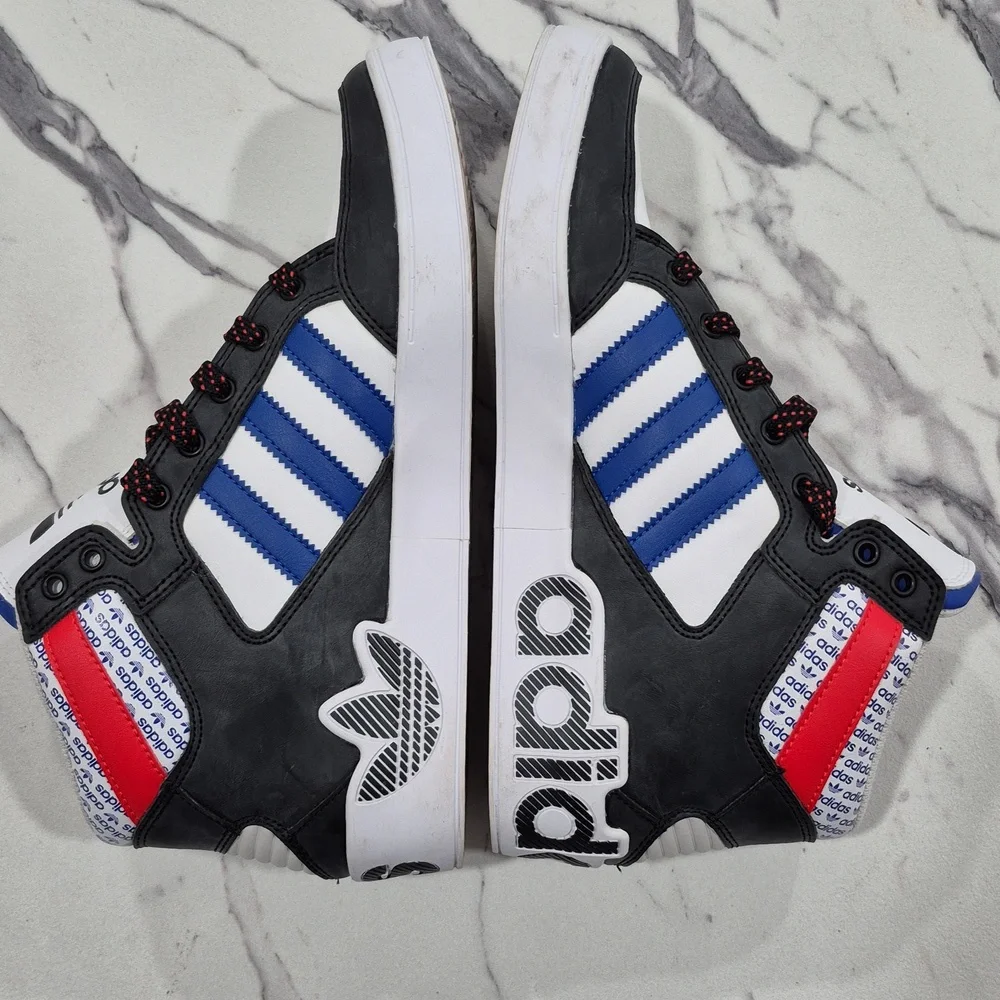 Adidas Transmission Pack Hi Top Hard Court Basketball Sneakers, Mens 9 White - Picture 7 of 15